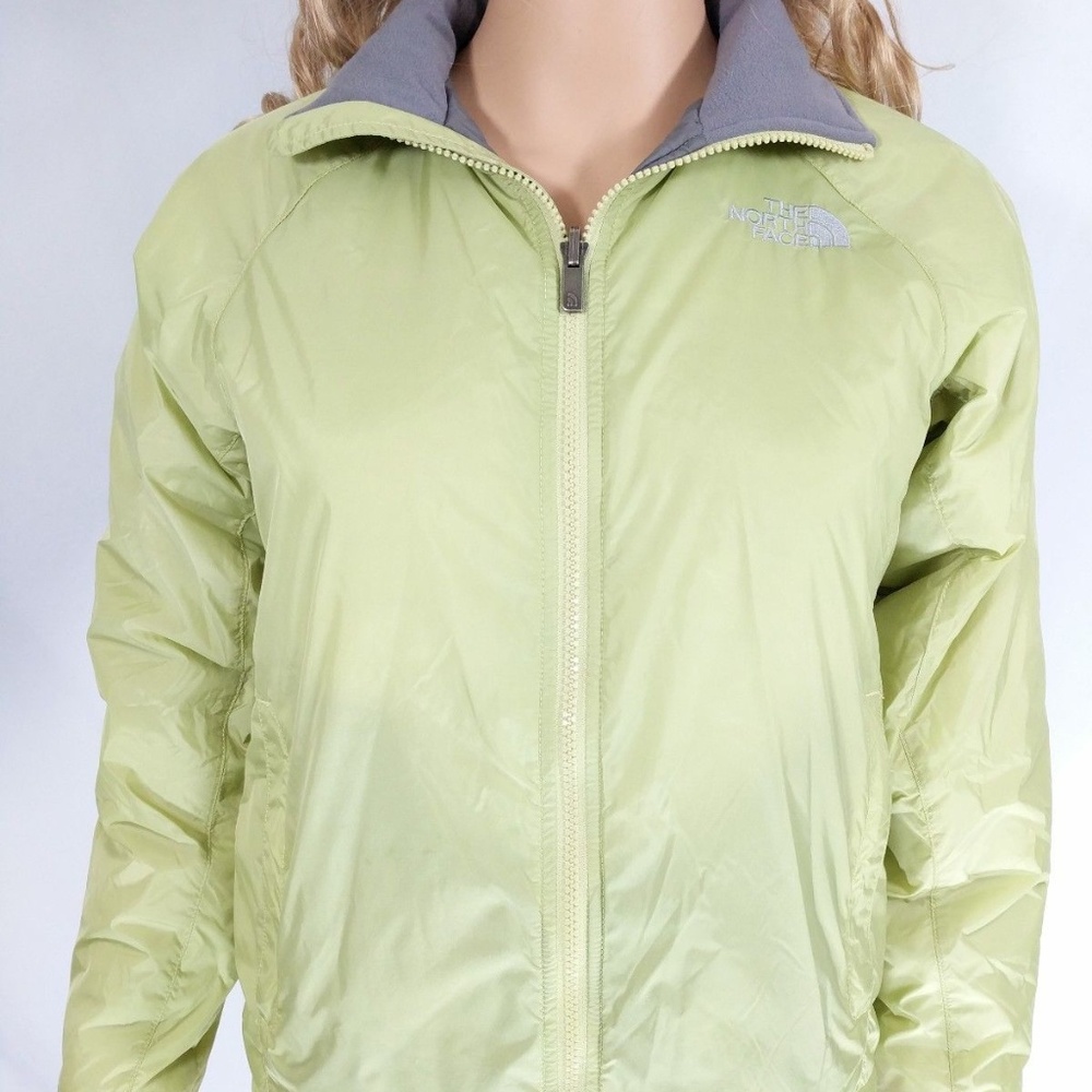 North Face XS Green Jacket Zip Up Warm Coat